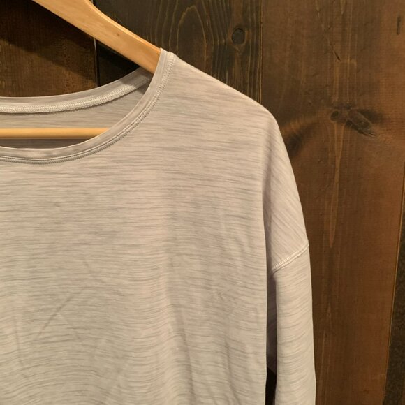 Lululemon Medium Long Sleeve Shirt Crewneck Asymmetrical Women's Size L/XL - Picture 3 of 8